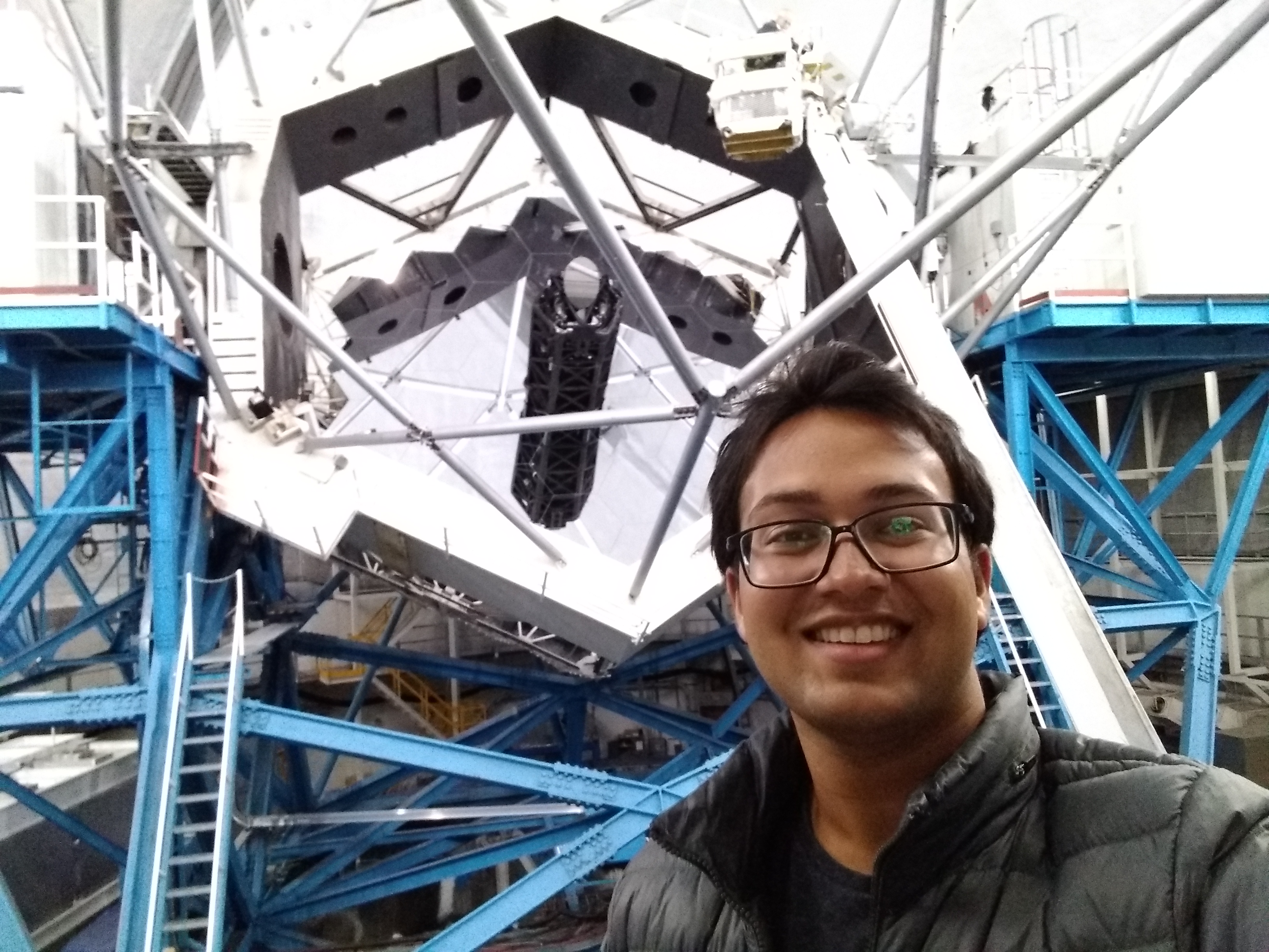 Aniket with Keck II Telescope